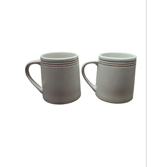 Hearth & Hand with Magnolia Christmas MERRY/JOY Stripes Stoneware Mug CUP - Picture 2 of 7